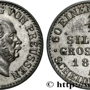ALLEMAGNE - PRUSSE 1/2 Silbergroschen Guillaume Ier 1867 Berlin fwo_862376 Monde Haute Qualité