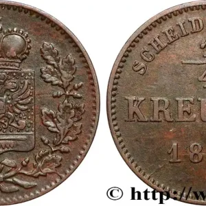 Jusqu’à Épuisement Des Stocks ALLEMAGNE - SCHWARZBOURG-RUDOLSTADT 1/4 Kreuzer Frédéric-Gonthier 1857 fwo_862442 Monde