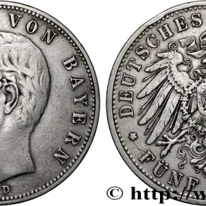 Meilleur Prix ALLEMAGNE - ROYAUME DE BAVIÈRE - OTHON 5 Mark 1900 Munich fwo_862470 Monde