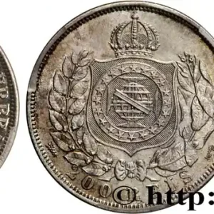 Dernière Chance BRÉSIL - EMPIRE DU BRÉSIL - PIERRE II 200 Reis 1867 fwo_862526 Monde