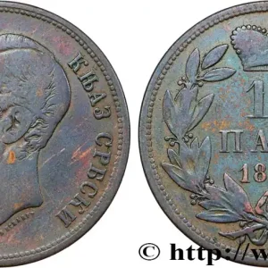 SERBIE 10 Para Michel III Obrenovic 1868 fwo_860868 Monde Pas Cher