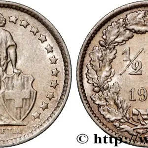 Solde SUISSE 1/2 Franc Helvetia 1964 Berne fwo_554775 Monde