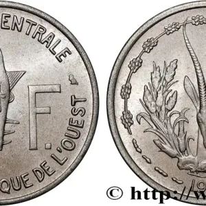 Original ÉTATS DE L'AFRIQUE DE L'OUEST (BCEAO) 1 Franc BCEAO 1972 Paris fwo_762505 Monde