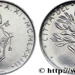 Offre Limitée VATICAN ET ÉTATS PONTIFICAUX 50 Lire armes au nom de Paul VI an XI / rameau d’olivier 1973 Rome fwo_821501 Monde