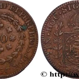 Livraison Express BRÉSIL - EMPIRE DU BRÉSIL - PIERRE Ier 40 Réis 1825 Rio de Janeiro fwo_822011 Monde