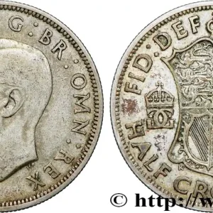 Achat Immédiat ROYAUME-UNI 1/2 Crown Georges VI 1940 fwo_834146 Monde
