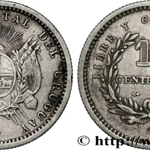 Prix Réduit URUGUAY 10 Centesimos emblème 1877 Paris fwo_846342 Monde