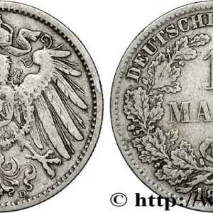 Bon Plan ALLEMAGNE 1 Mark Empire aigle impérial 2e type 1892 Munich - D fwo_851985 Monde