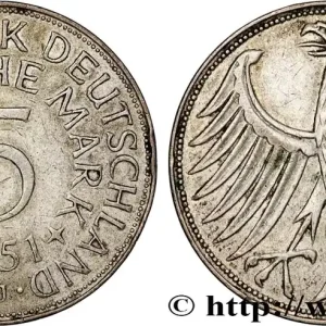 Pas Cher ALLEMAGNE 5 Mark aigle 1951 Hambourg - J fwo_851999 Monde
