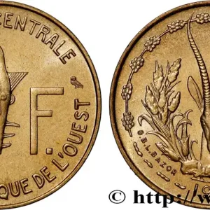 ÉTATS DE L'AFRIQUE DE L'OUEST (BCEAO) 5 Francs BCEAO 1971 Paris fwo_852471 Monde Livraison Express