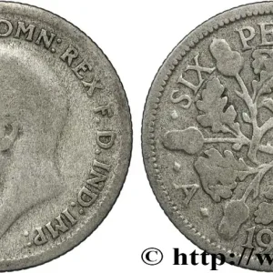 Original ROYAUME-UNI 6 Pence Georges V 1930 fwo_853230 Monde