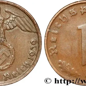 ALLEMAGNE 1 Reichspfennig aigle et swastika 1939 Karlsruhe fwo_854437 Monde Bon Marché