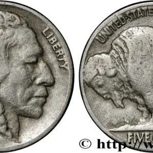 Bon Marché ÉTATS-UNIS D'AMÉRIQUE 5 Cents Tête d’indien ou Buffalo 1937 Denver fwo_854583 Monde