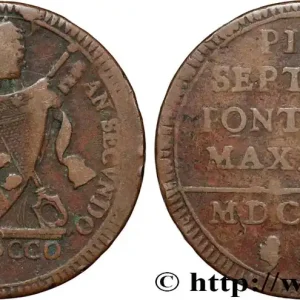 ITALIE - ÉTATS DU PAPE - PIE VII (Barnaba Chiaramonti) Baiocco 1802 Rome fwo_858727 Monde Livraison Gratuite