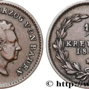 En Vogue ALLEMAGNE - BADE 1/2 Kreuzer Louis Ier (Ludwig) 1830 fwo_862428 Monde