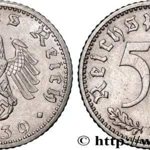 ALLEMAGNE 50 Reichspfennig aigle héraldique 1939 Stuttgart - F fwo_862440 Monde Produit De Marque