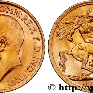OR, PALLADIUM ET PLATINE INVESTISSEMENT 1 Souverain Georges V 1915 Londres fwo_864290 Monde Expédié Aujourd’hui