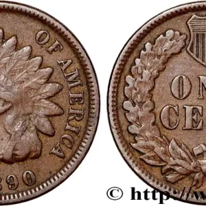 Top Qualité ÉTATS-UNIS D'AMÉRIQUE 1 Cent tête d’indien, 3e type 1890 Philadelphie fwo_864471 Monde