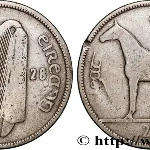 En Vogue IRLANDE - ETAT LIBRE 1/2 Coróin (Crown) type SAORSTAT EIREANN 1928 fwo_864474 Monde