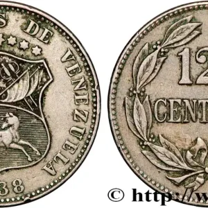 Solde VENEZUELA 12 1/2 Centimos 1938 Philadelphie fwo_864476 Monde