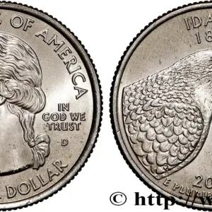Seulement Aujourd’hui ÉTATS-UNIS D'AMÉRIQUE 1/4 Dollar Idaho : faucon pèlerin et limite de l’état 2007 Denver fwo_864478 Monde