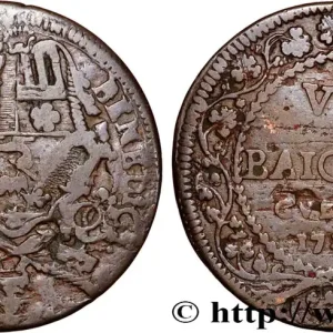 VATICAN ET ÉTATS PONTIFICAUX 1 Baiocco Benoît XIII an V 1728 Gubbio fwo_864490 Monde Achetez Aujourd’hui