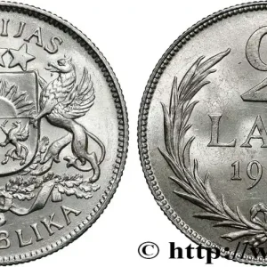 LETTONIE 2 Lati 1926 fwo_863523 Monde Authentique