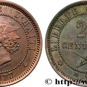 HAÏTI - RÉPUBLIQUE Essai de 20 Centimes buste au pégase 1877 fwo_863542 Monde Tendance