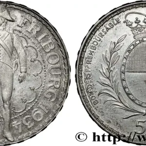 Offre Exclusive SUISSE 5 Francs, monnaie de Tir, Fribourg 1934 Le Locle fwo_863563 Monde