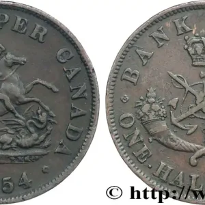 Prix Promo CANADA 1/2 Penny token Bank of Upper Canada 1854 Heaton fwo_863565 Monde