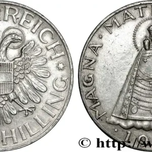 AUTRICHE 5 Schilling Madone de Mariazell 1935 fwo_860852 Monde Retour Gratuit