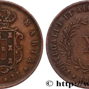PORTUGAL - ROYAUME DE PORTUGAL - MARIE II 10 Réis 1844 fwo_822517 Monde Remise
