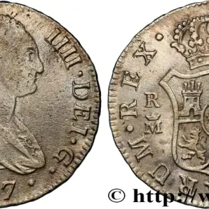 ESPAGNE 2 Reales Charles IV 1807 Madrid fwo_829986 Monde Prix Cassé