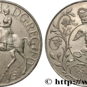 ROYAUME-UNI 25 New Pence jubilé d’argent d’Elisabeth II 1977 fwo_830155 Monde Promotion