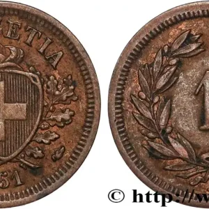 Artisanat SUISSE 1 Centime (Rappen) 1851 Paris fwo_835841 Monde