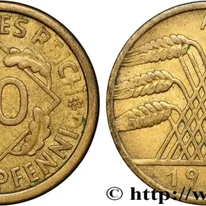 ALLEMAGNE 10 Rentenpfennig gerbe de blé 1924 Berlin fwo_836978 Monde En Vogue