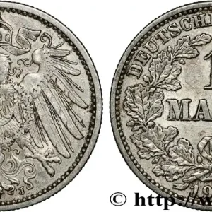 ALLEMAGNE 1 Mark Empire aigle impérial 1913 Hambourg fwo_851986 Monde Meilleur Choix