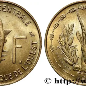 ÉTATS DE L'AFRIQUE DE L'OUEST (BCEAO) 5 Francs BCEAO 1971 Paris fwo_852468 Monde Marque