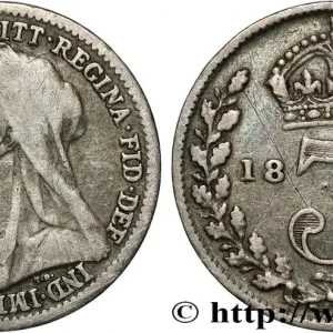 ROYAUME-UNI 3 Pence Victoria “Old Head” 1899 fwo_852900 Monde Offre Spéciale