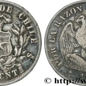 CHILI 20 Centavos 1878 Santiago fwo_852901 Monde Jusqu’à Épuisement Des Stocks