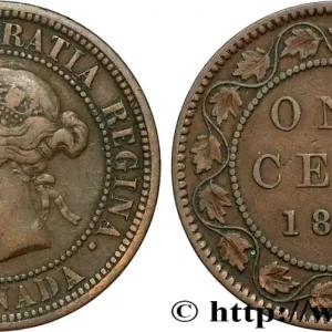 CANADA 1 Cent Victoria 1876 Heaton fwo_852911 Monde Nouvel Arrivage