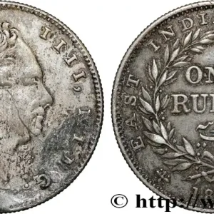 Garantie Incluse INDES BRITANNIQUES 1 Roupie (Rupee) East India Company William IV 1835 Calcutta fwo_854661 Monde