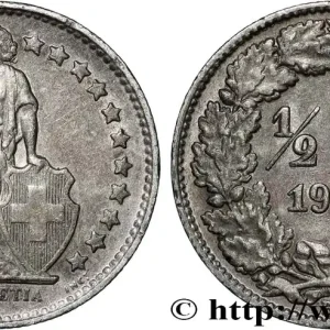 SUISSE 1/2 Franc Helvetia 1945 Berne fwo_854725 Monde Promotion