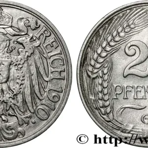 ALLEMAGNE 25 Pfennig Empire aigle impérial 1910 Karlsruhe fwo_855687 Monde Must-Have