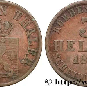 En Vogue ALLEMAGNE - HESSE 3 Heller Hesse-Cassel 1858 fwo_855742 Monde