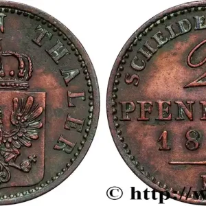 ALLEMAGNE - PRUSSE 2 Pfenninge Royaume de Prusse écu à l’aigle 1868 Hanovre - B fwo_855795 Monde Marque