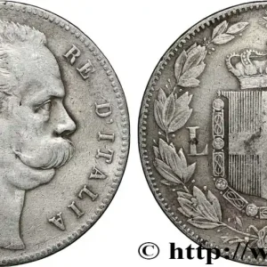 ITALIE - ROYAUME D'ITALIE - HUMBERT Ier 5 Lire 1879 Rome fwo_856973 Monde Achat Immédiat