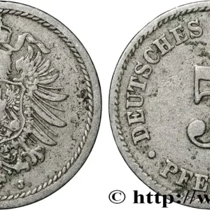 Édition Limitée ALLEMAGNE 5 Pfennig aigle héraldique 1889 Hambourg fwo_858448 Monde