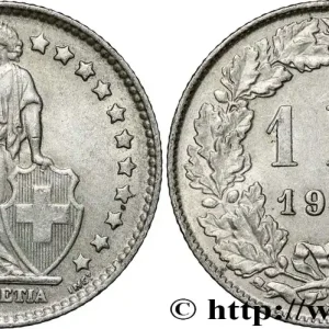 SUISSE 1 Franc Helvetia 1963 Berne fwo_858559 Monde Remise