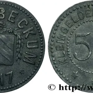 ALLEMAGNE - Notgeld 50 Pfennig Beckum (Westphalie) 1917 fwo_863449 Monde Quantité Limitée